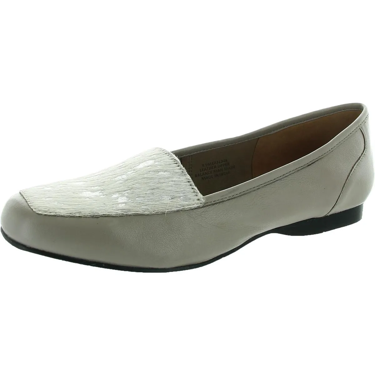 freedom Womens Faux Fur Leather Loafers