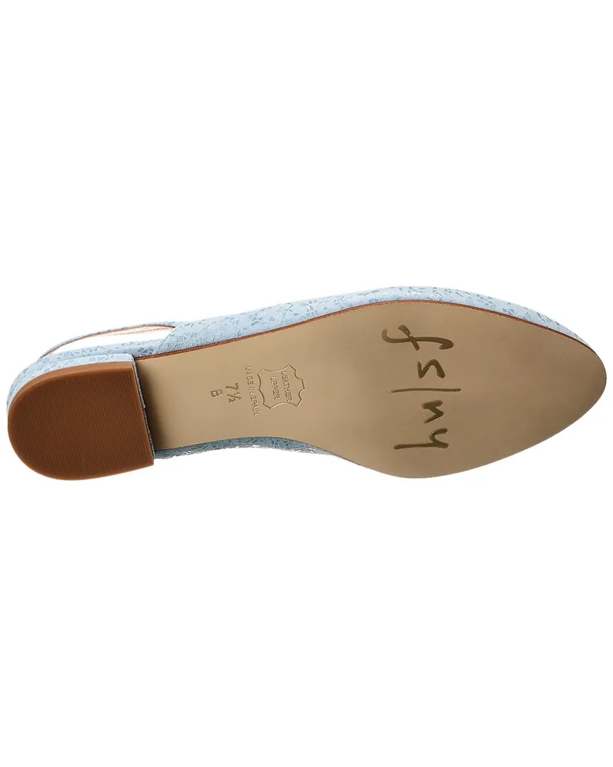 French Sole Breezy Suede Slingback Flat