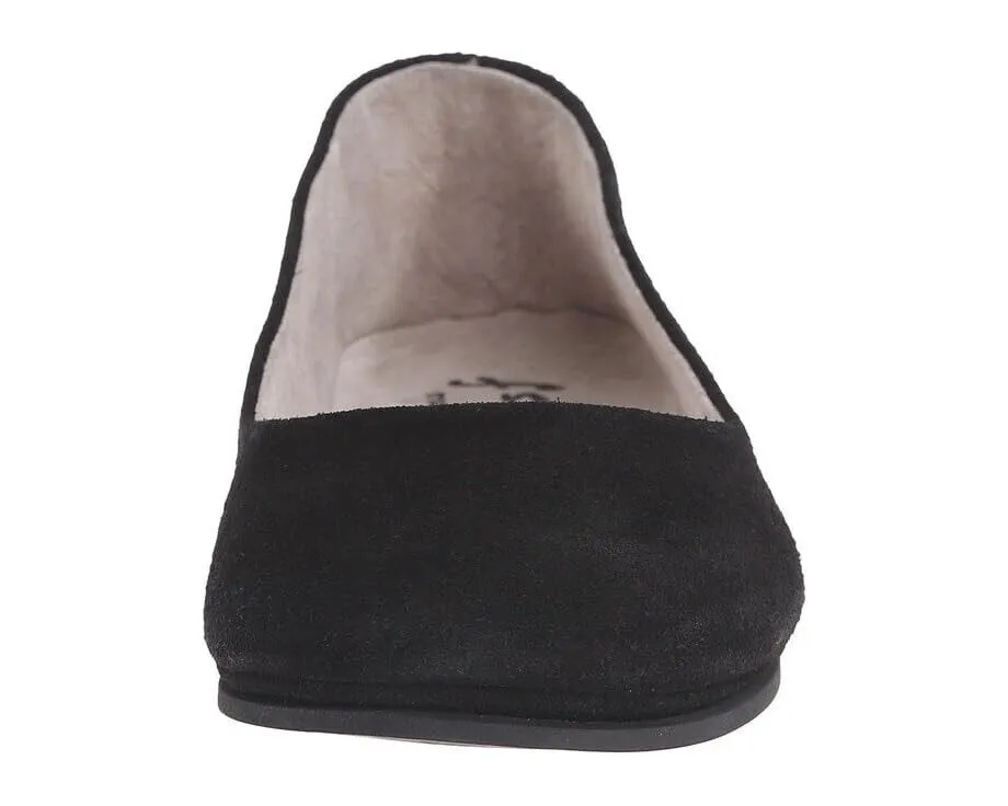 French Sole Sloop Ballet Flat Women's US 8 Black Suede Comfort Slip On ZPO2121