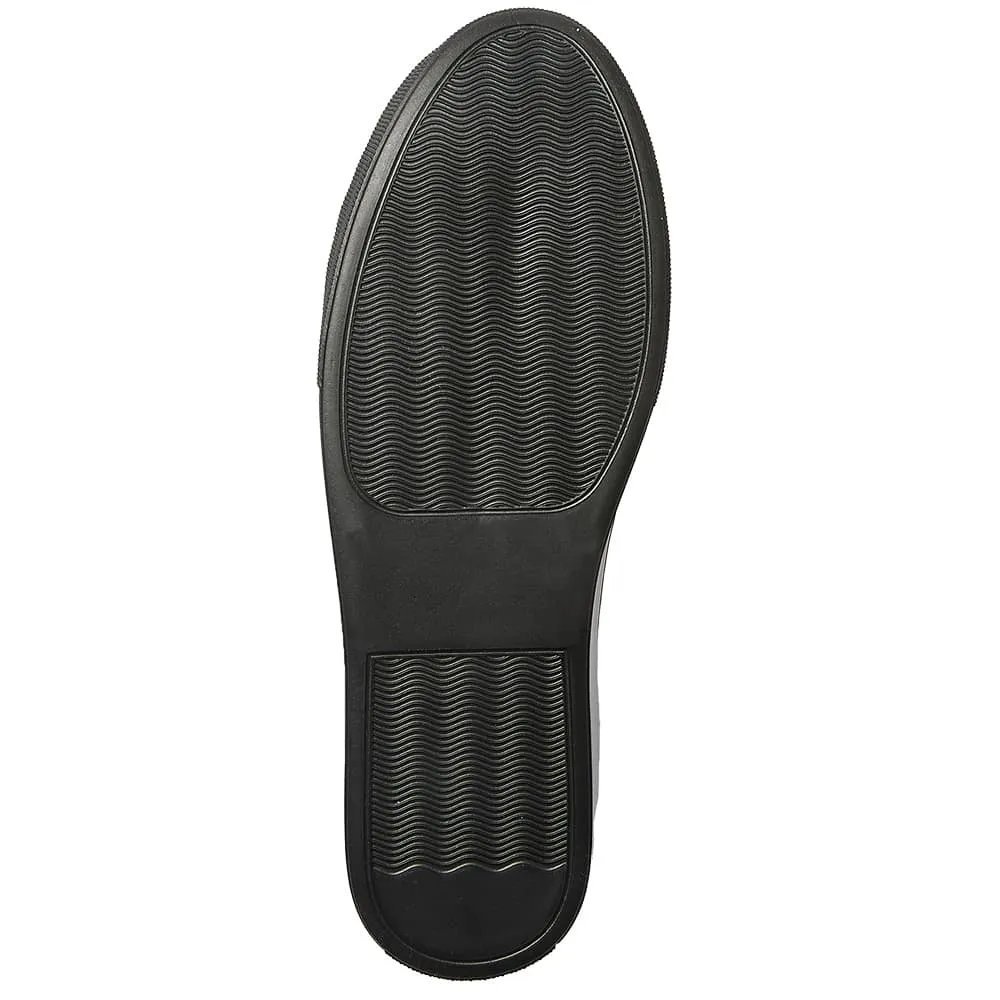 Frenzy Sneaker in Black On Black Leather