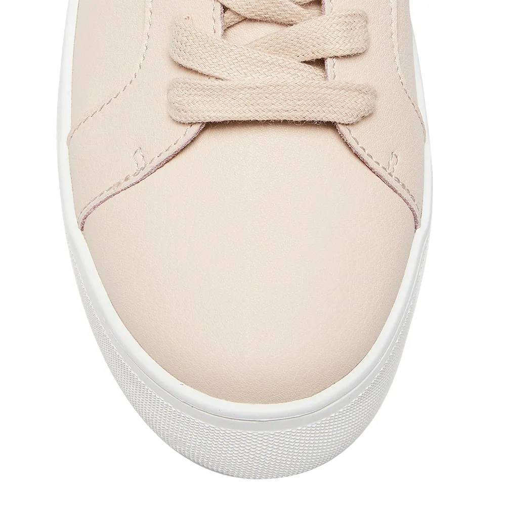 Frenzy Sneaker in Blush Leather