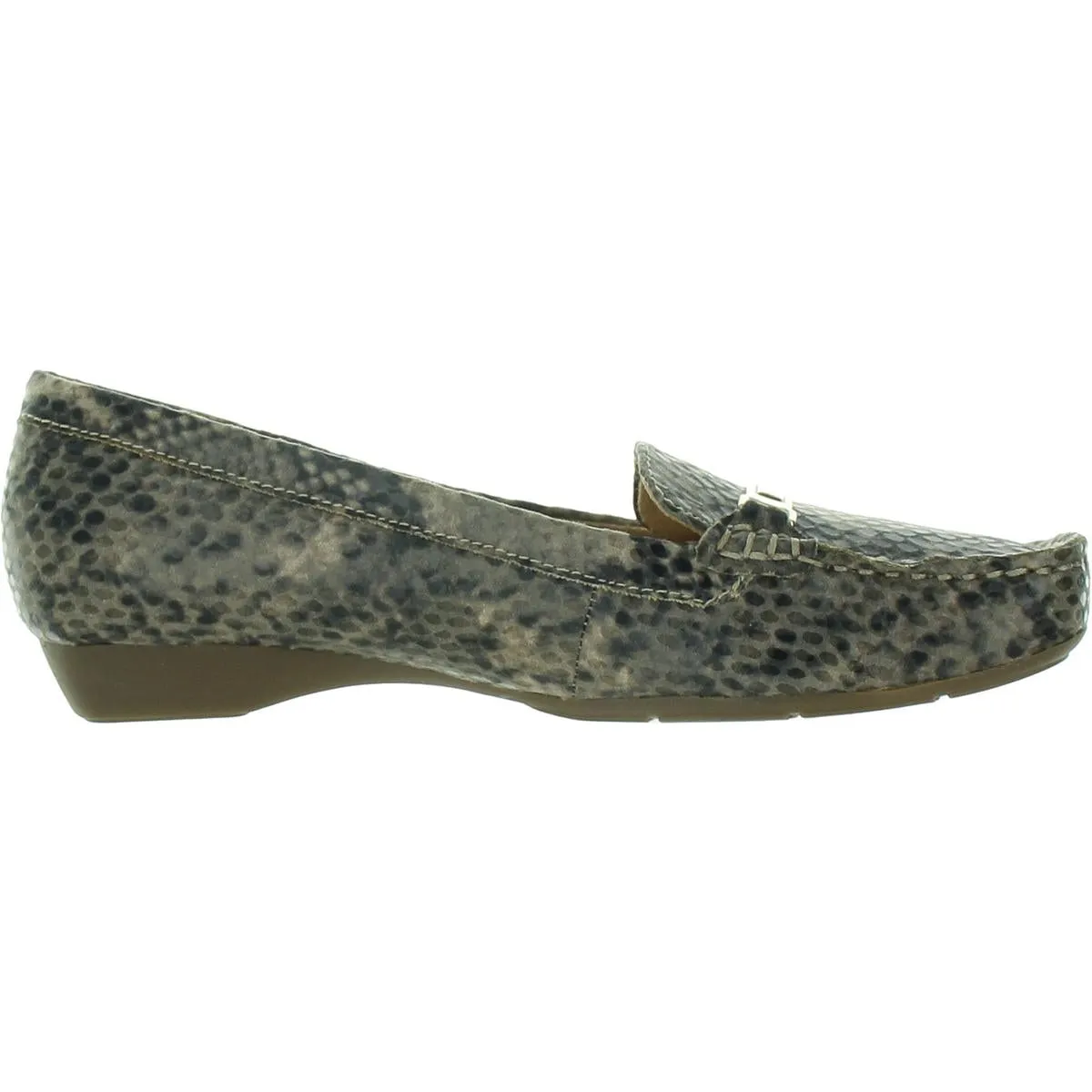 Gadget Womens Embellished Smoking Loafers