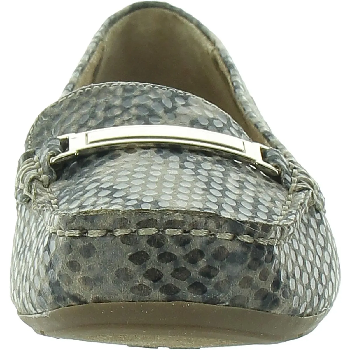 Gadget Womens Embellished Smoking Loafers