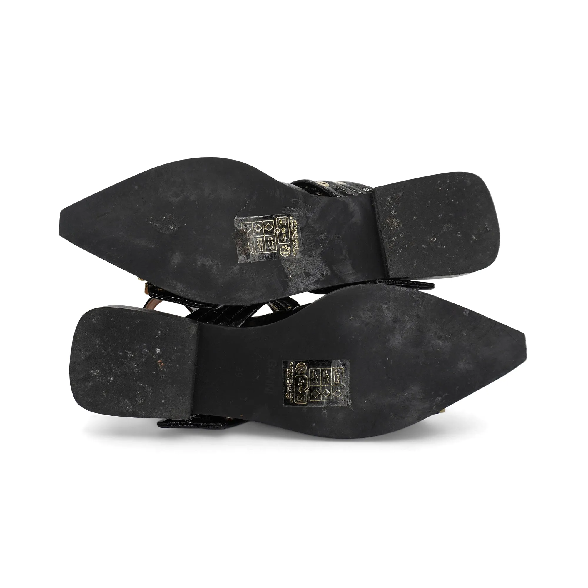 Ganni Slingback Buckle Flats - Women's 39