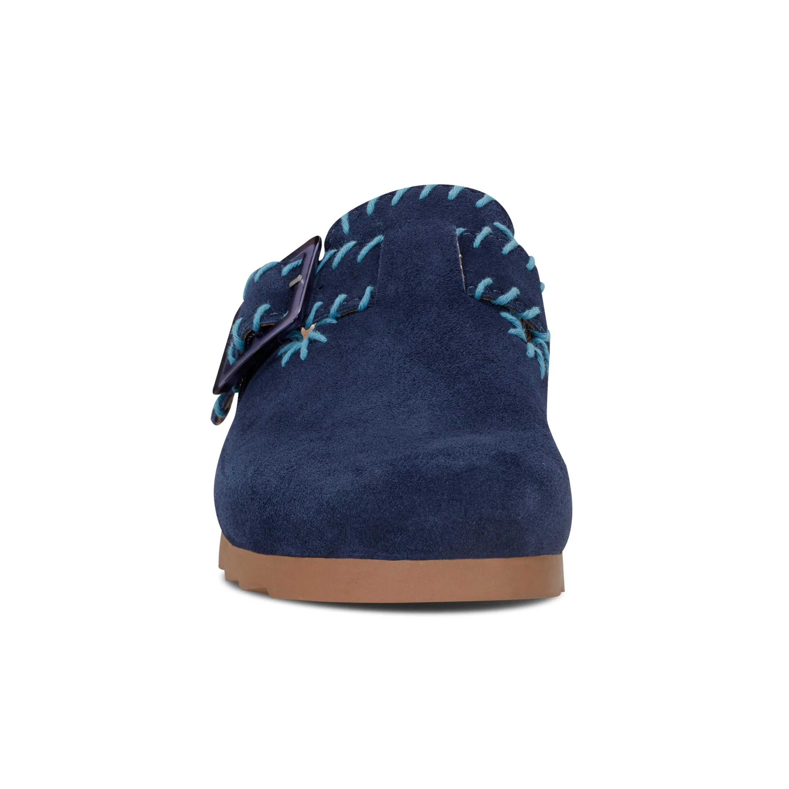 Gena Round Toe Slip-on Flat Casual Clogs