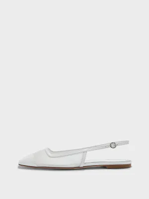 Geraldine Mesh Toe-Cap Slingbacks