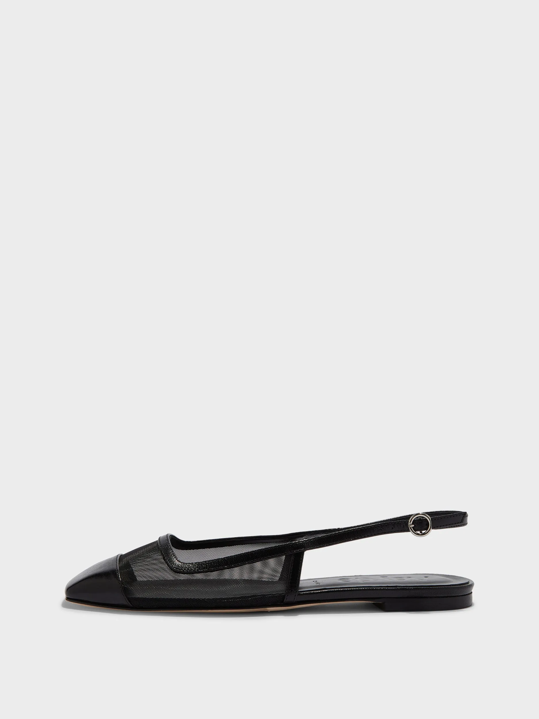 Geraldine Mesh Toe-Cap Slingbacks