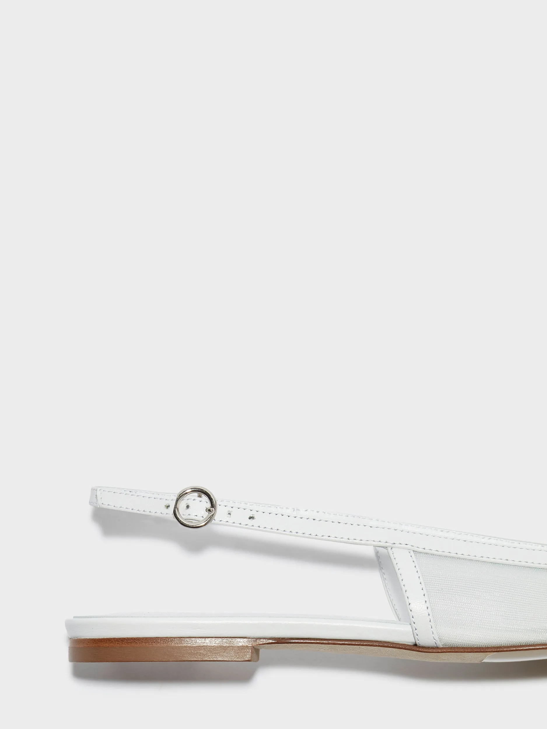 Geraldine Mesh Toe-Cap Slingbacks