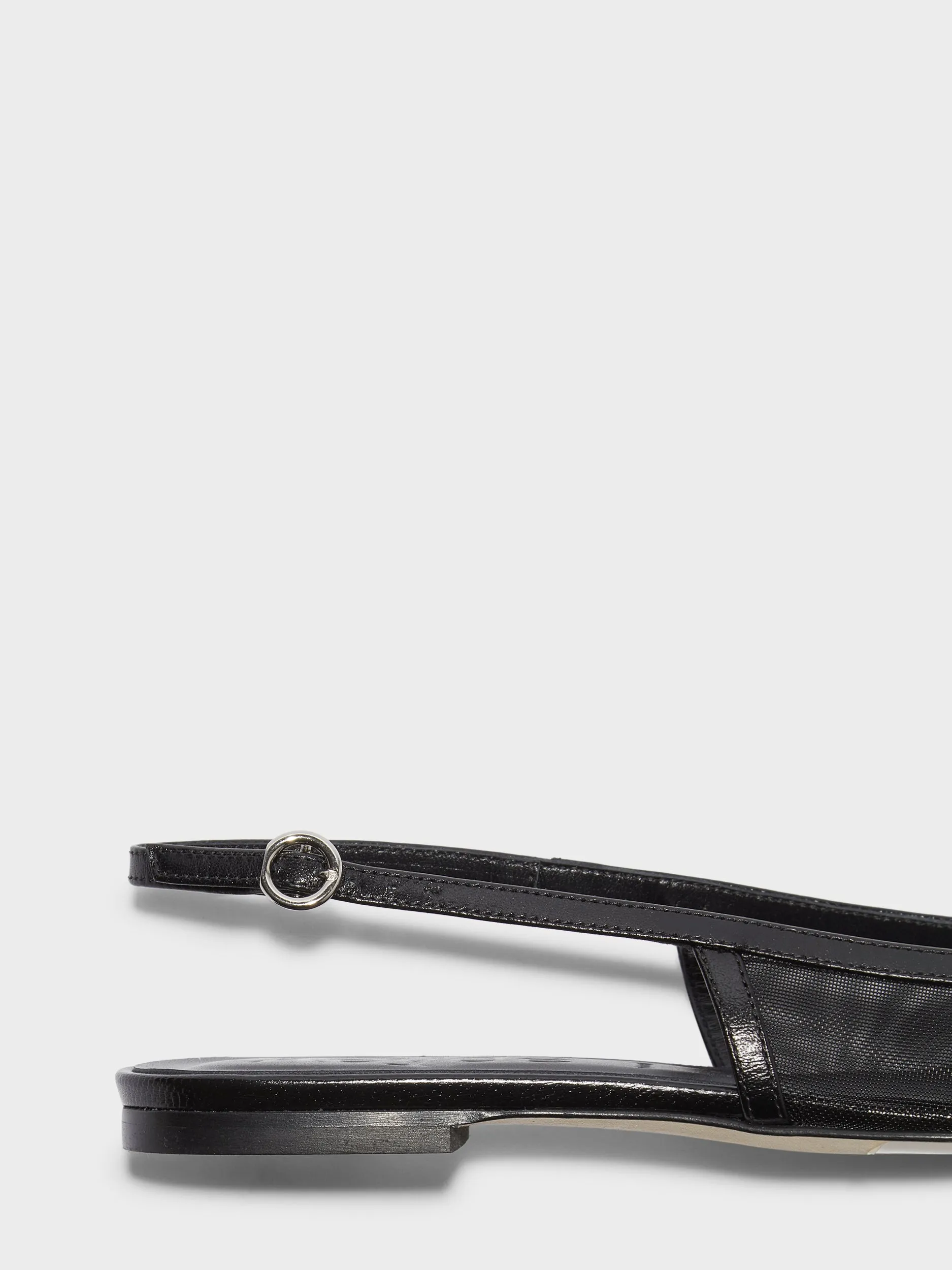Geraldine Mesh Toe-Cap Slingbacks