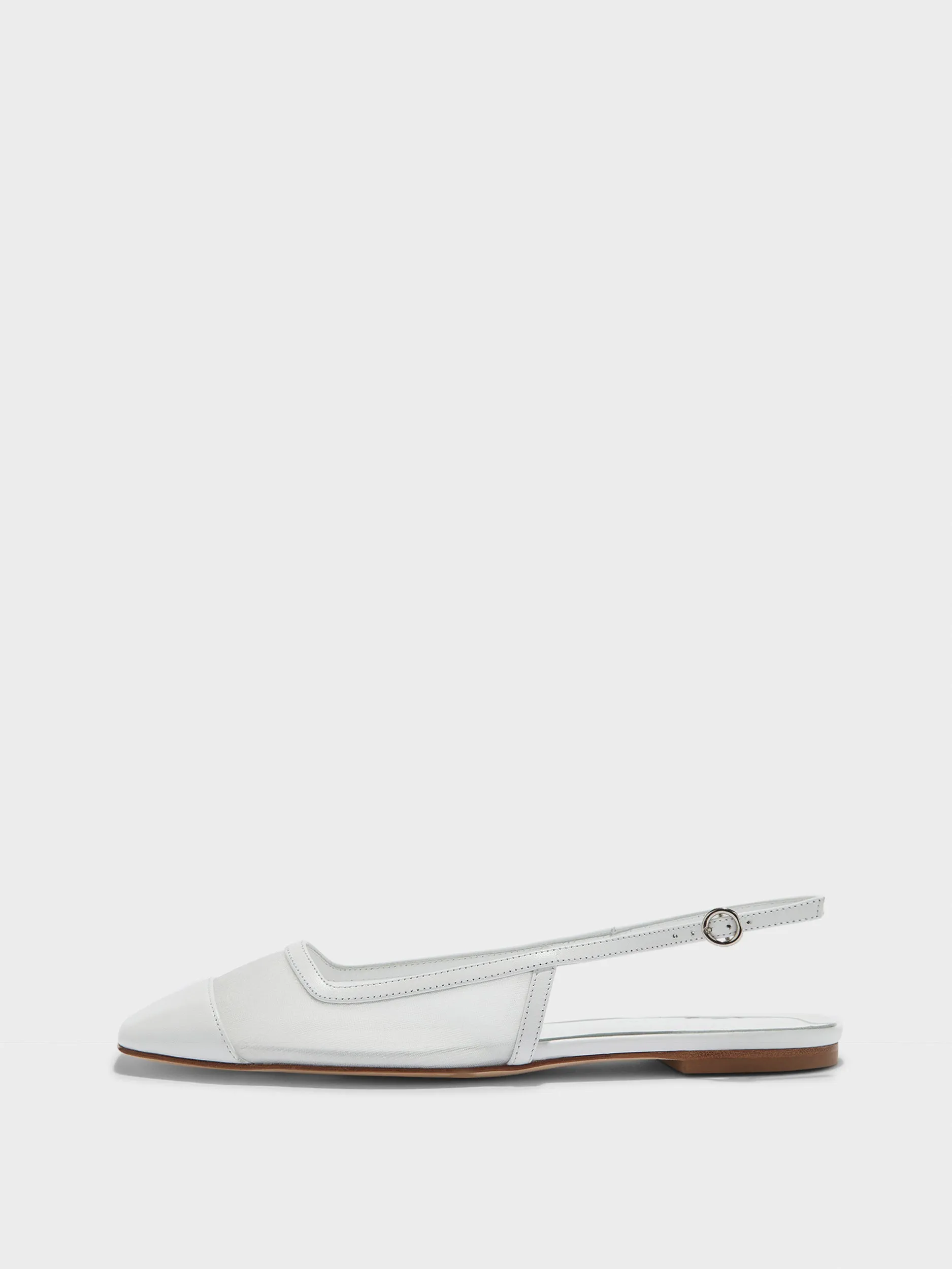 Geraldine Mesh Toe-Cap Slingbacks