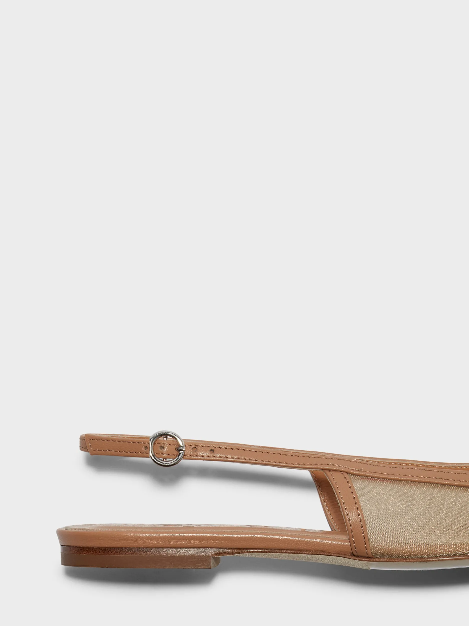 Geraldine Mesh Toe-Cap Slingbacks