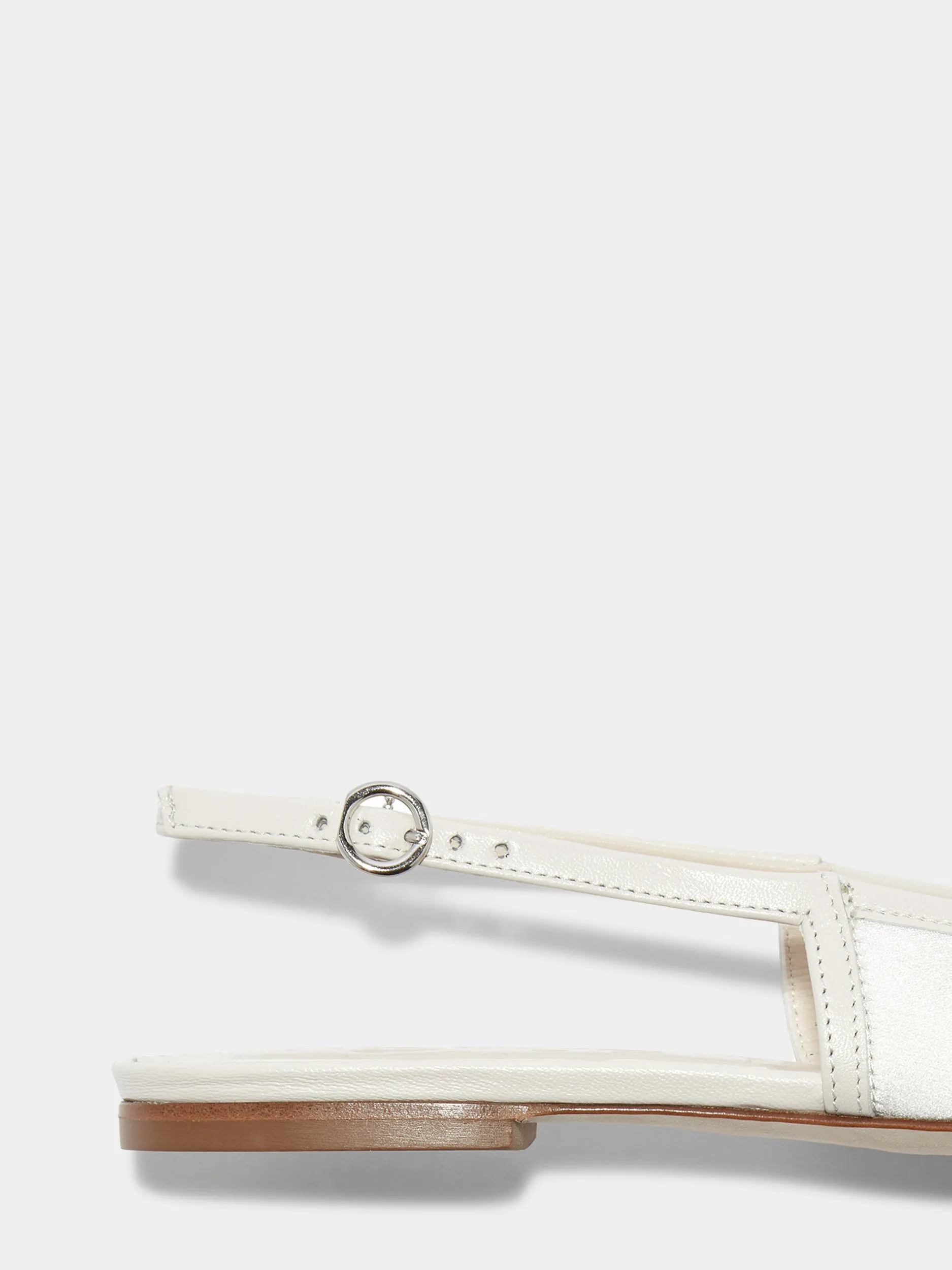 Geraldine Satin Toe-Cap Slingback