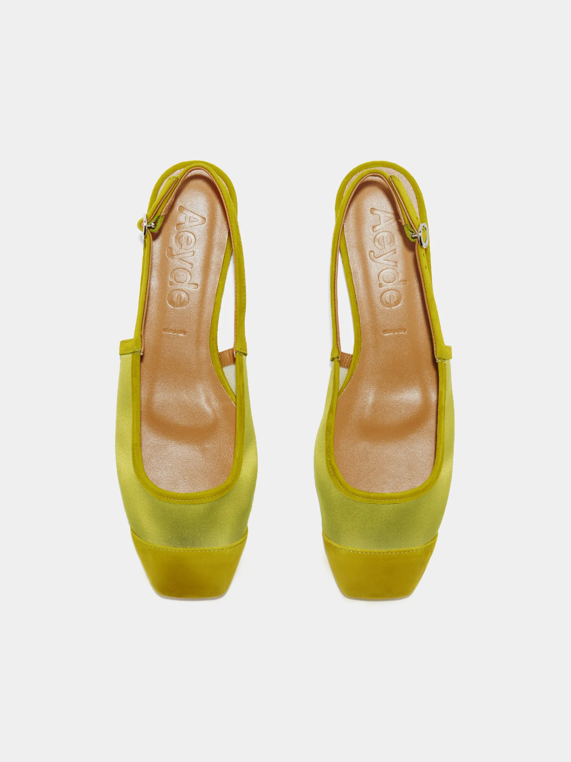 Geraldine Satin Toe-Cap Slingback