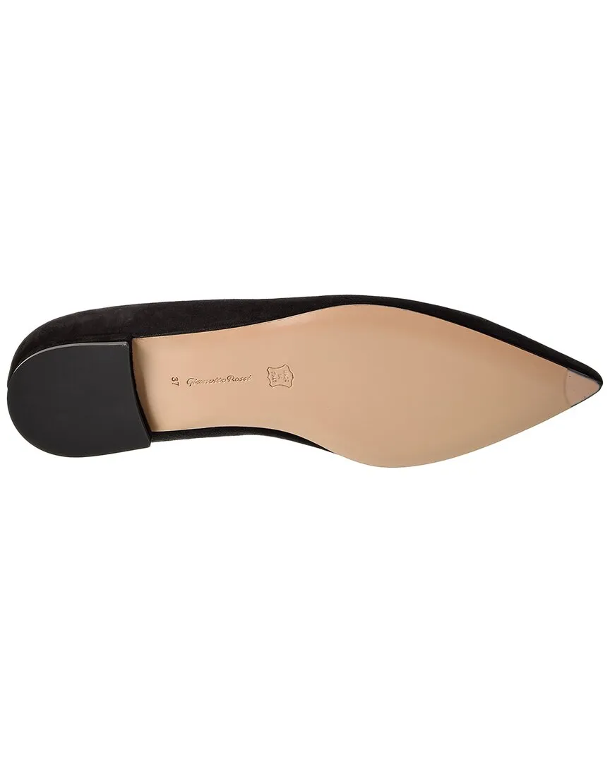Gianvito Rossi Gianvito Suede Flat