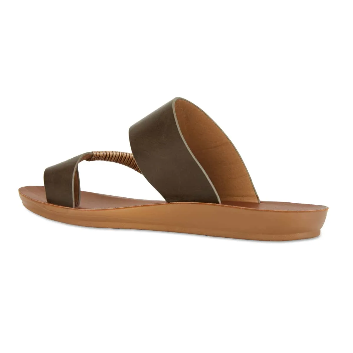 Gidget Sandal in Khaki Smooth