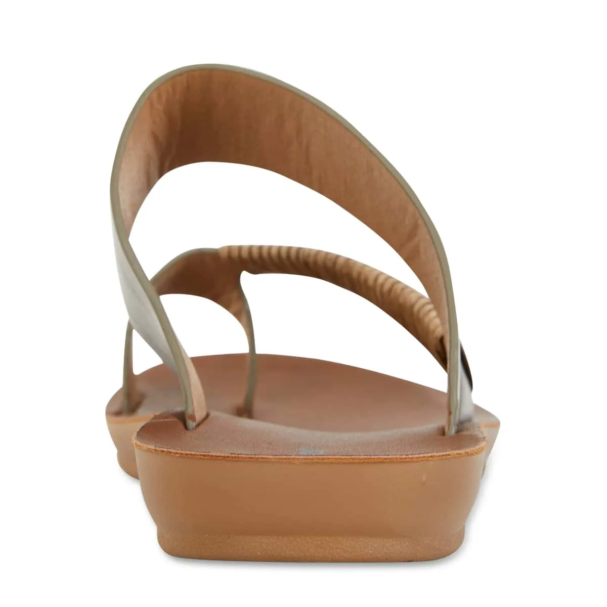 Gidget Sandal in Khaki Smooth