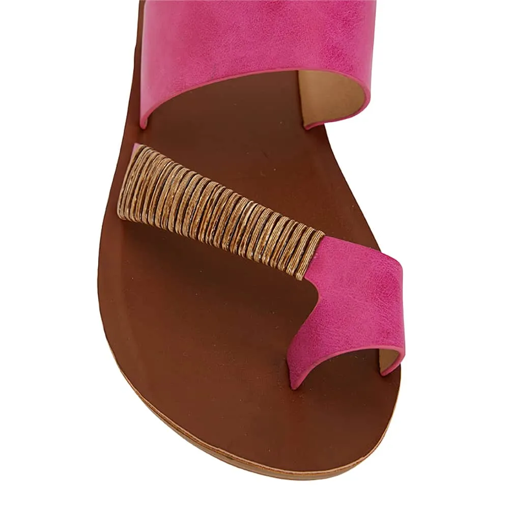 Gidget Sandal in Pink Smooth