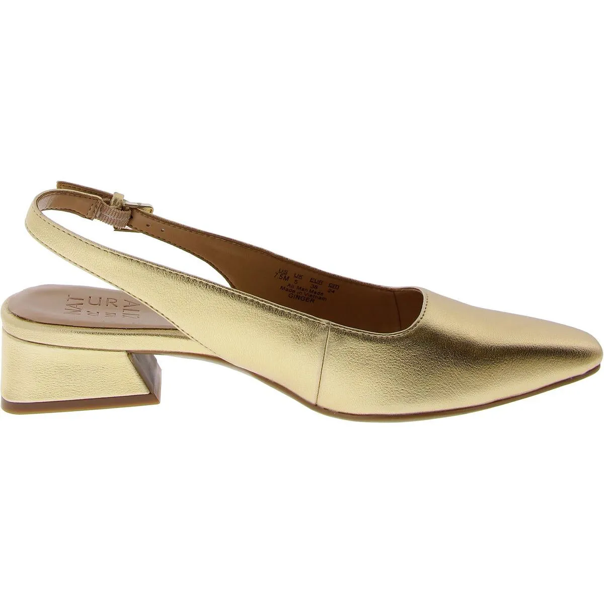 GINGER Womens Comfort Insole Manmade Slingbacks