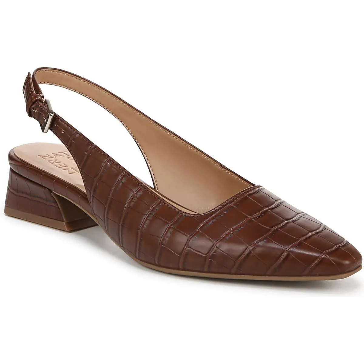 GINGER Womens Comfort Insole Manmade Slingbacks