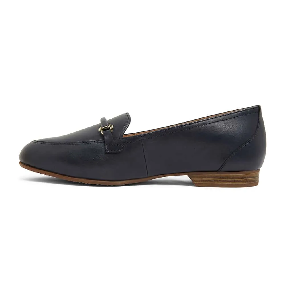 Glebe Loafer in Navy Leather