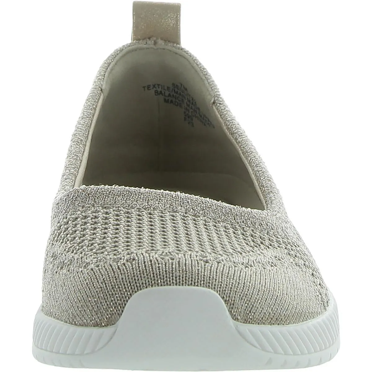 Glitz Womens Metallic Slip On Slip-On Sneakers