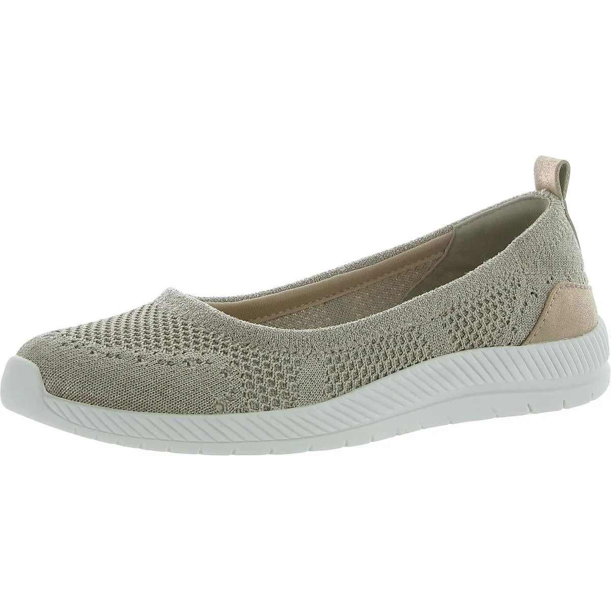 Glitz Womens Metallic Slip On Slip-On Sneakers