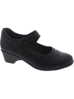 Gloria Womens Block heel Almond Toe Mary Janes