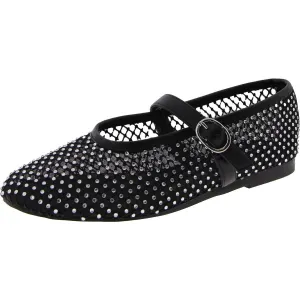 Goldi Womens Caged Buckle Ballet Flats