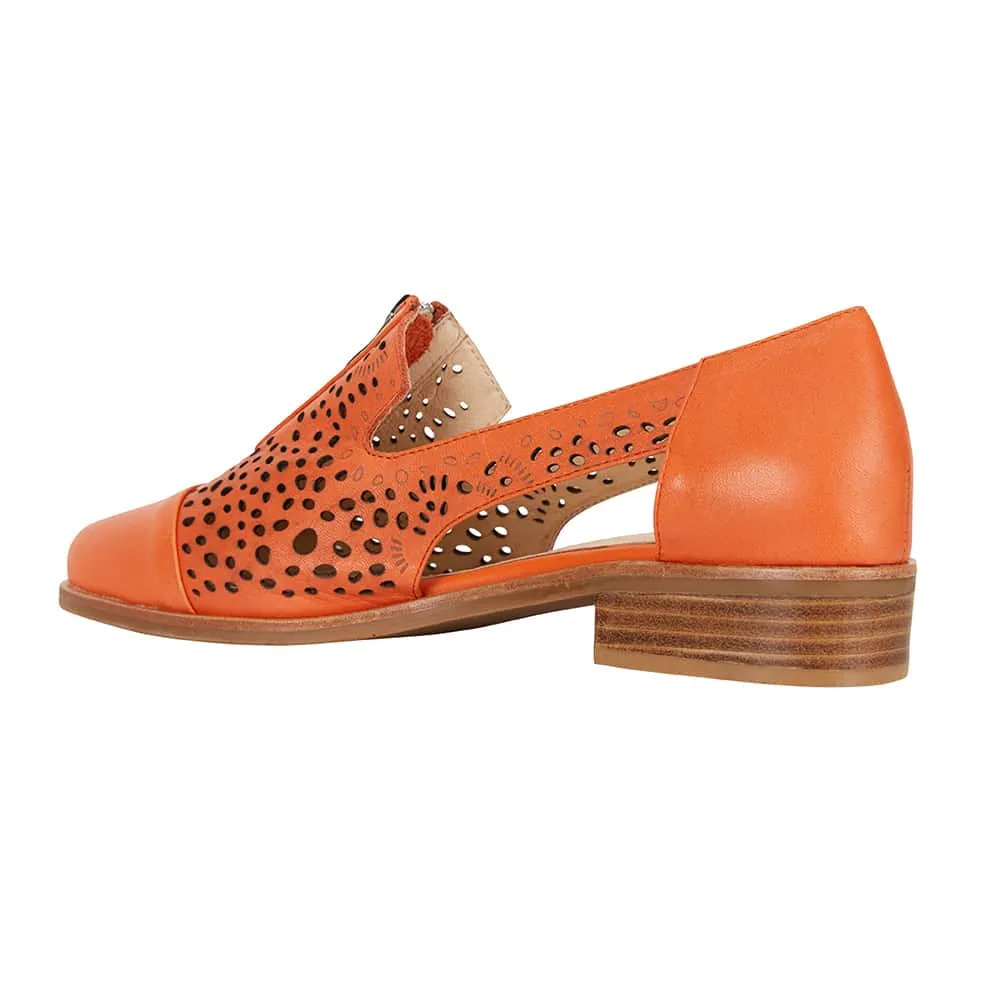 Hanover Loafer in Orange Leather