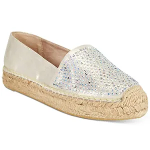 Harmonize Womens Jeweled Manmade Loafers