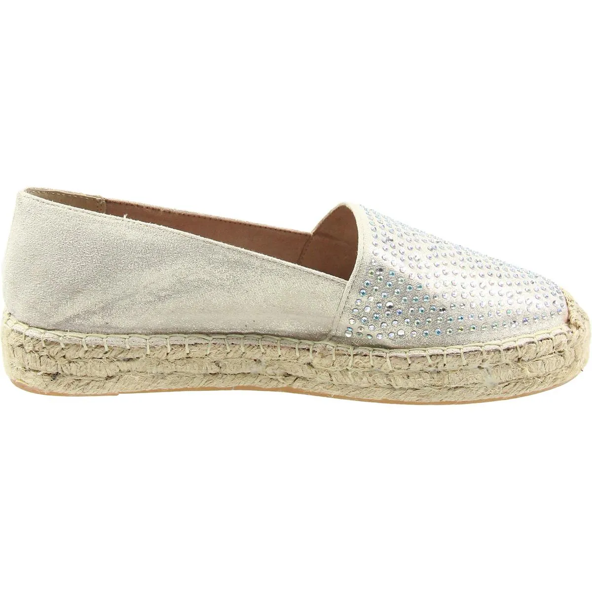 Harmonize Womens Jeweled Manmade Loafers