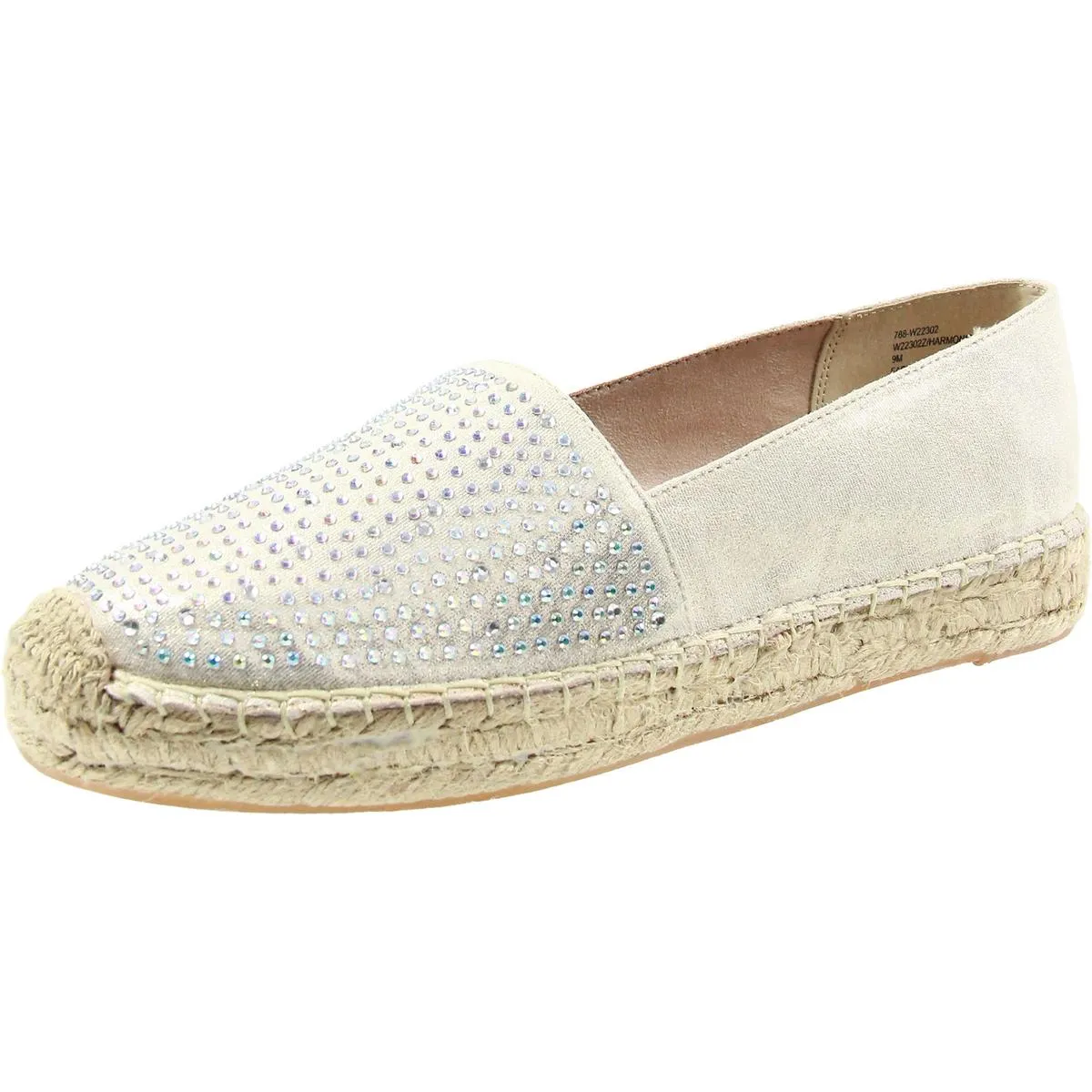 Harmonize Womens Jeweled Manmade Loafers