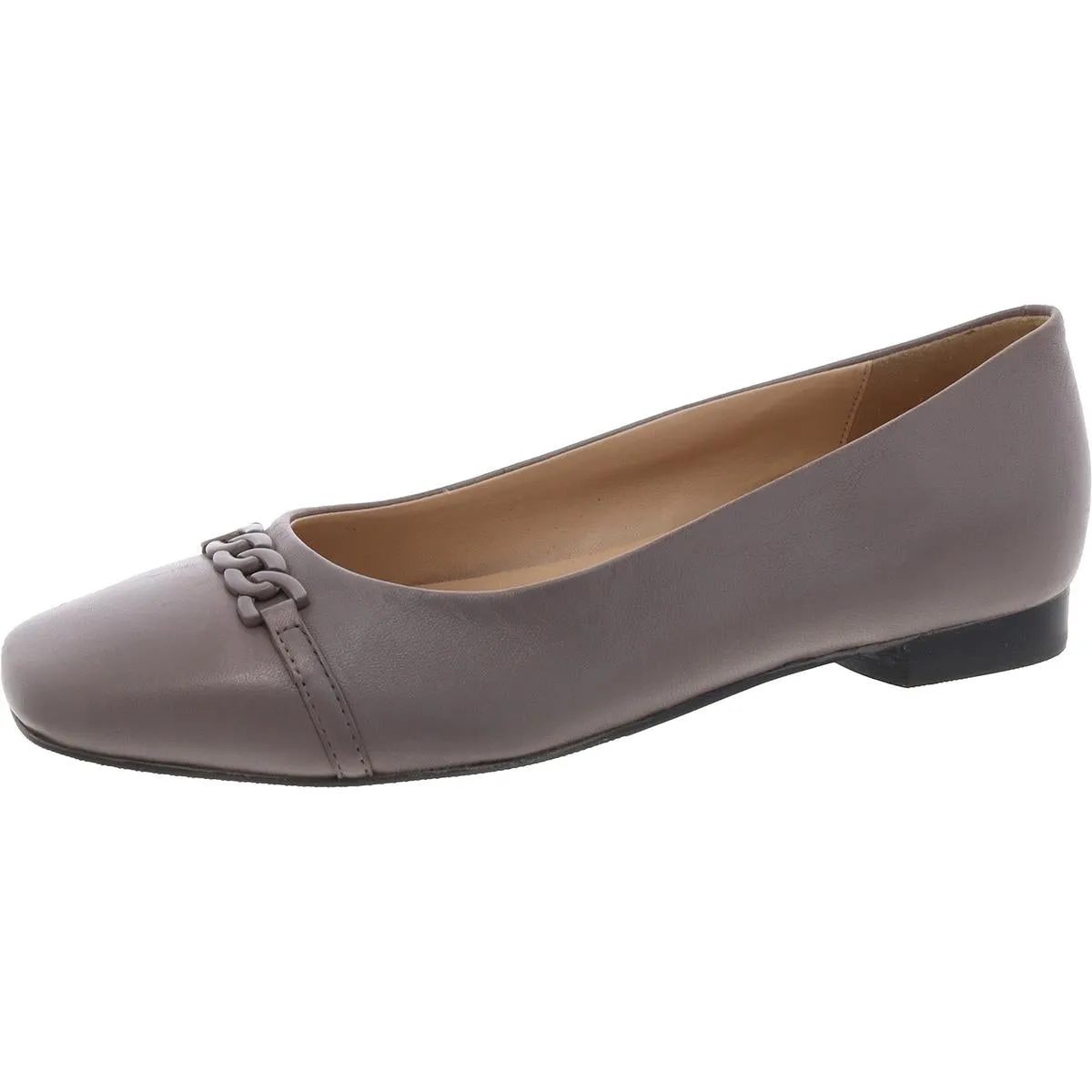 Harmony Womens Suede Slip-On Ballet Flats