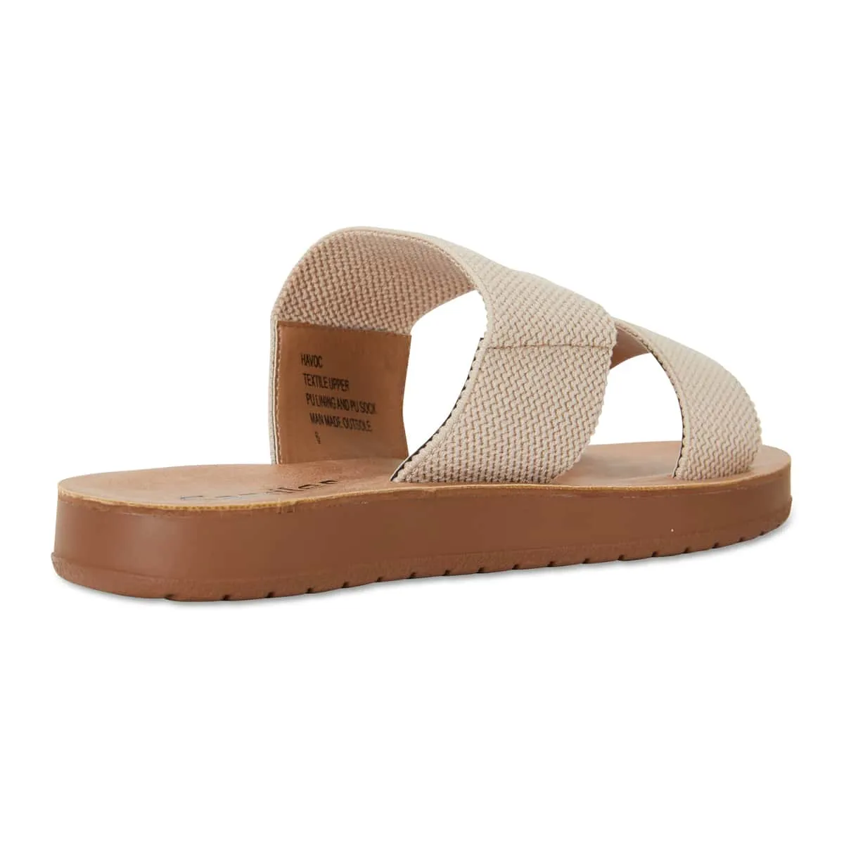 Havoc Slide in Nude Fabric