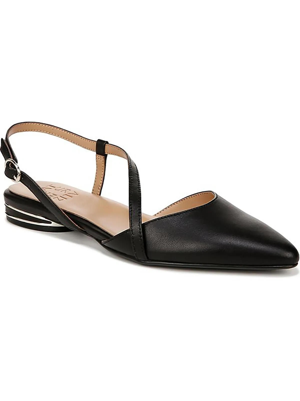 Hawaii Womens Leather Pointed Toe Slingbacks