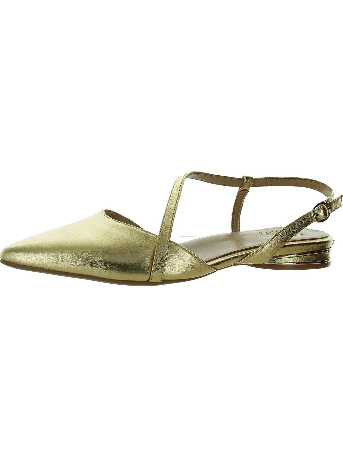 Hawaii Womens Leather Pointed Toe Slingbacks