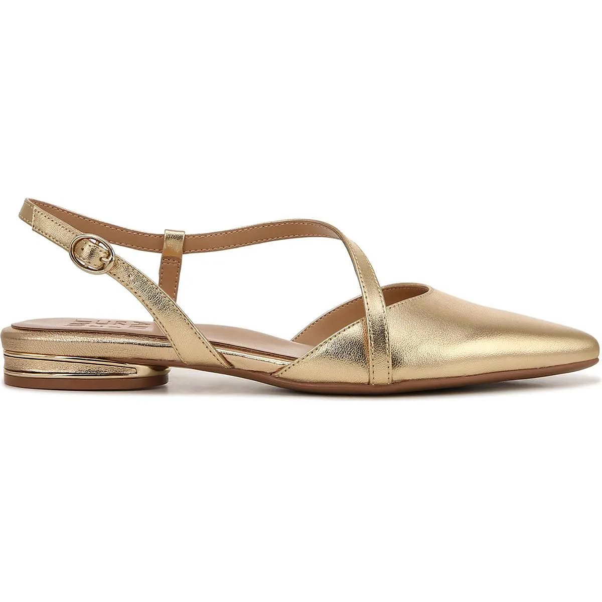 Hawaii Womens Leather Pointed Toe Slingbacks