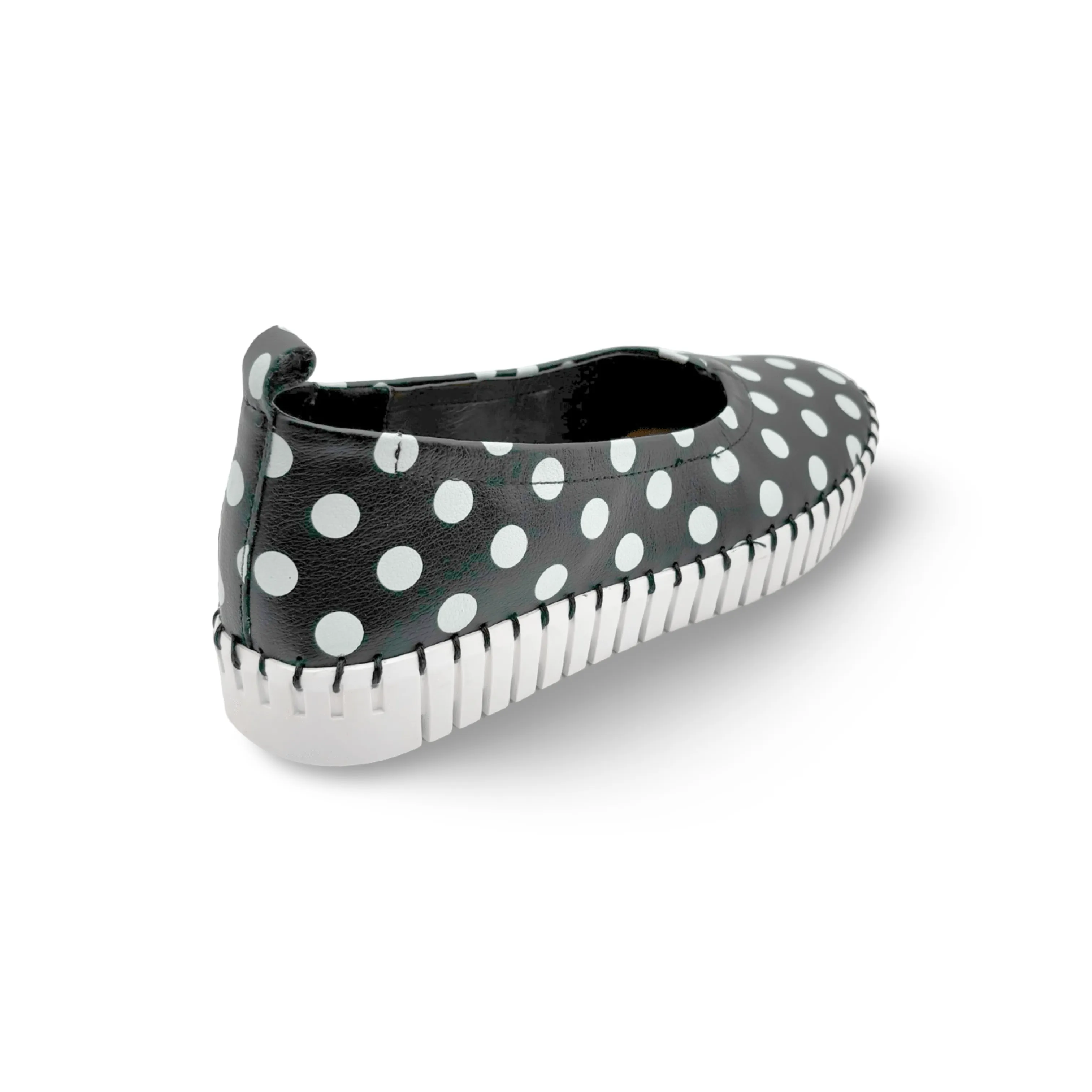 Heaton Black/White Spot Flat