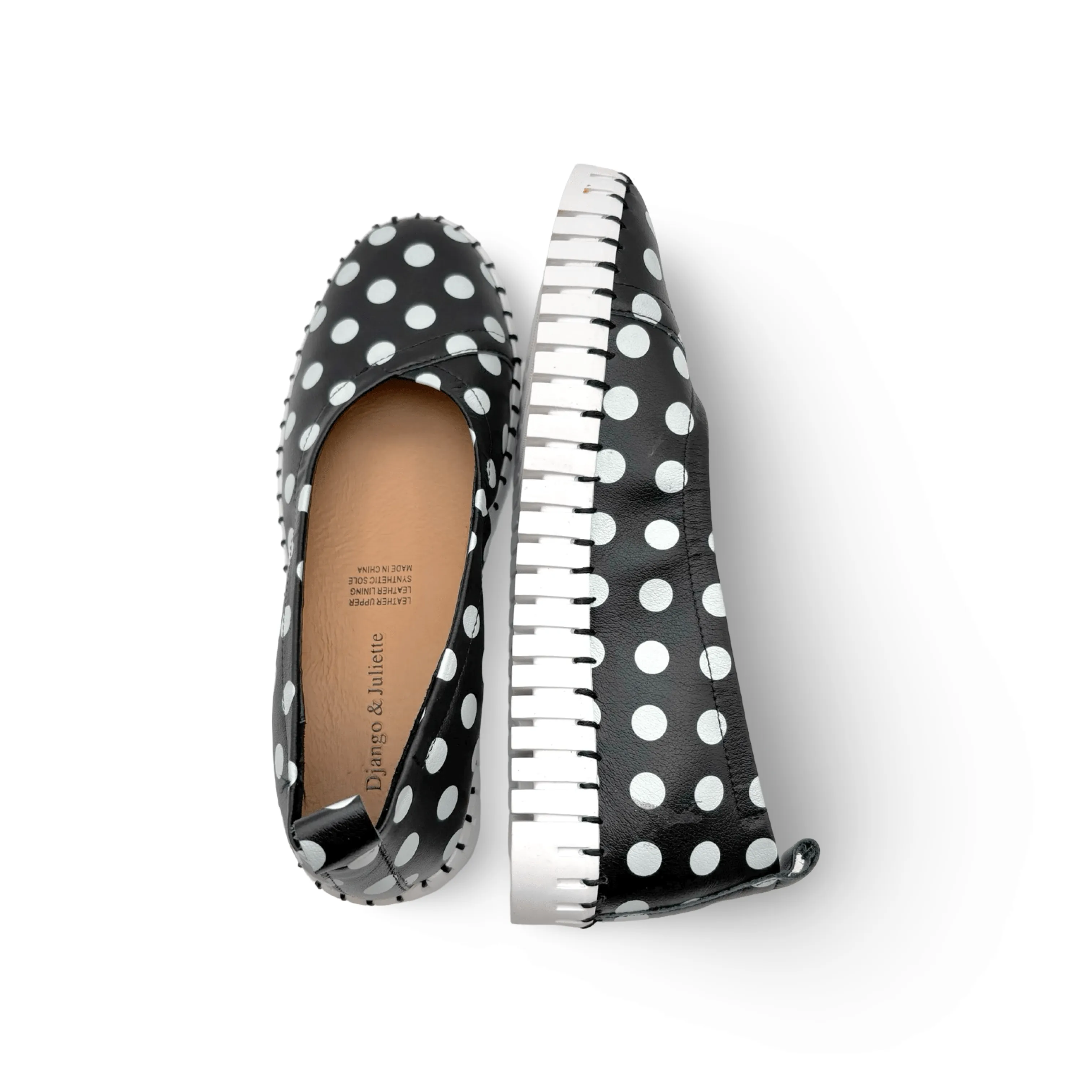 Heaton Black/White Spot Flat