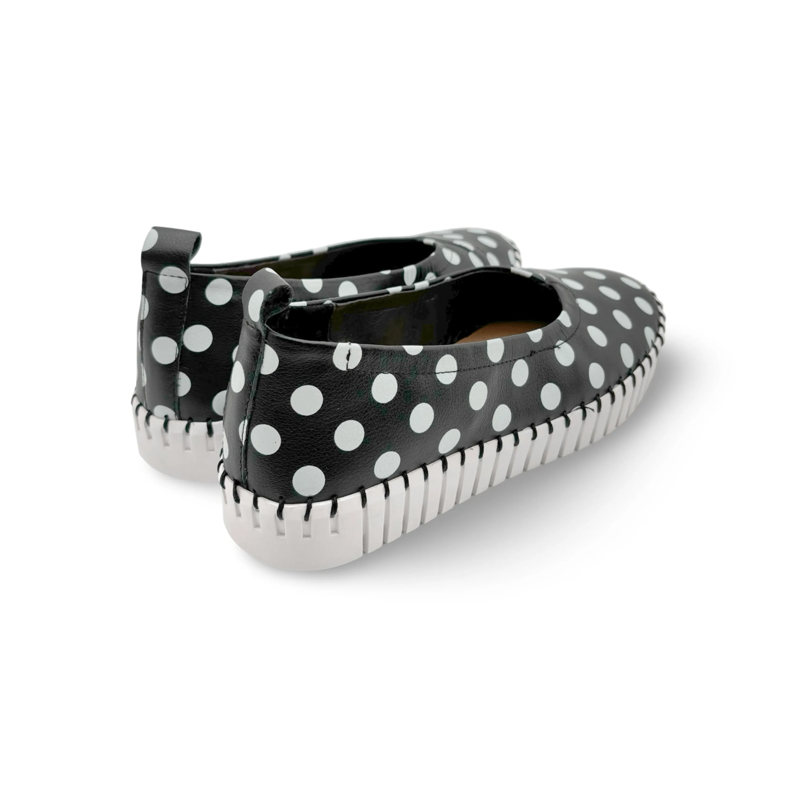 Heaton Black/White Spot Flat