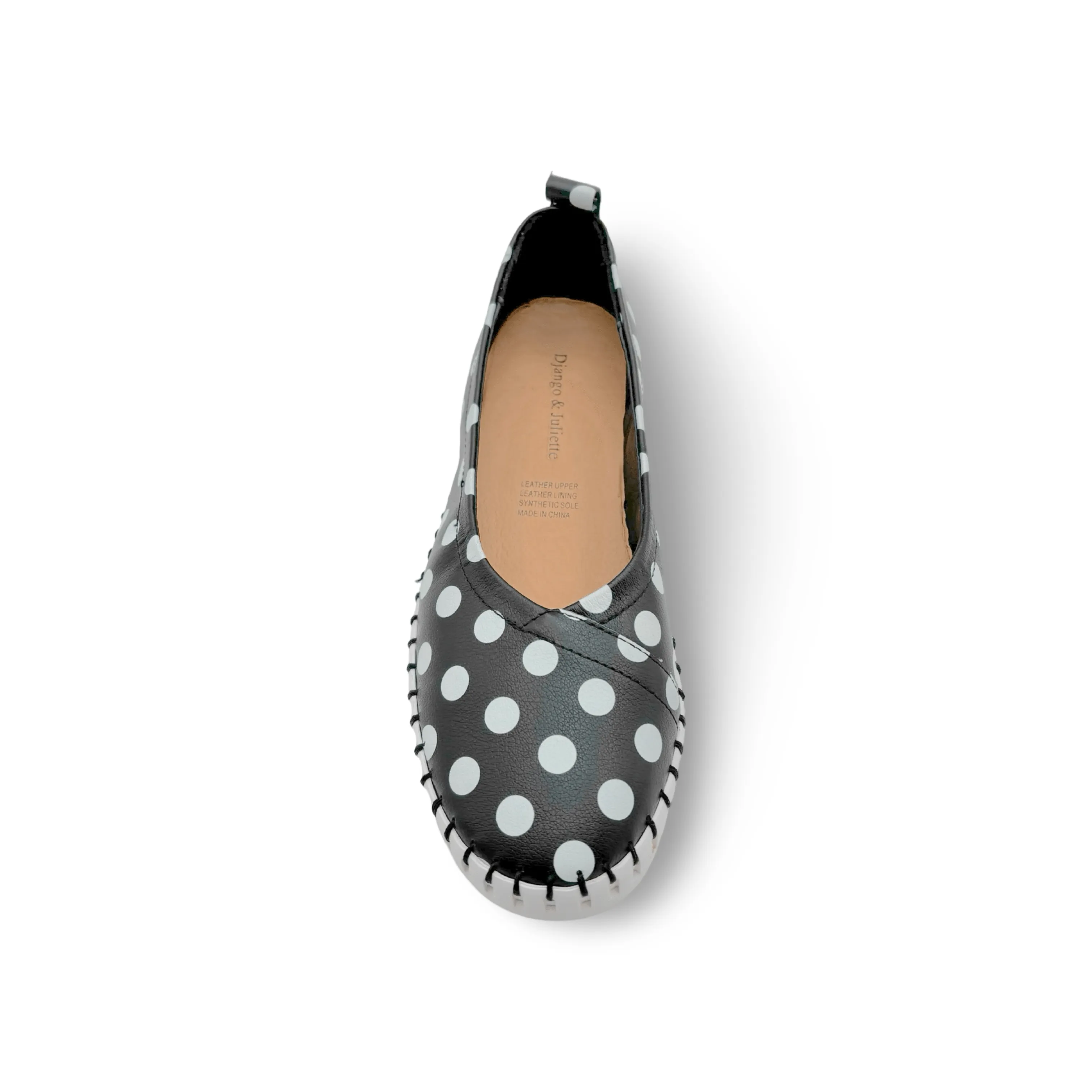 Heaton Black/White Spot Flat