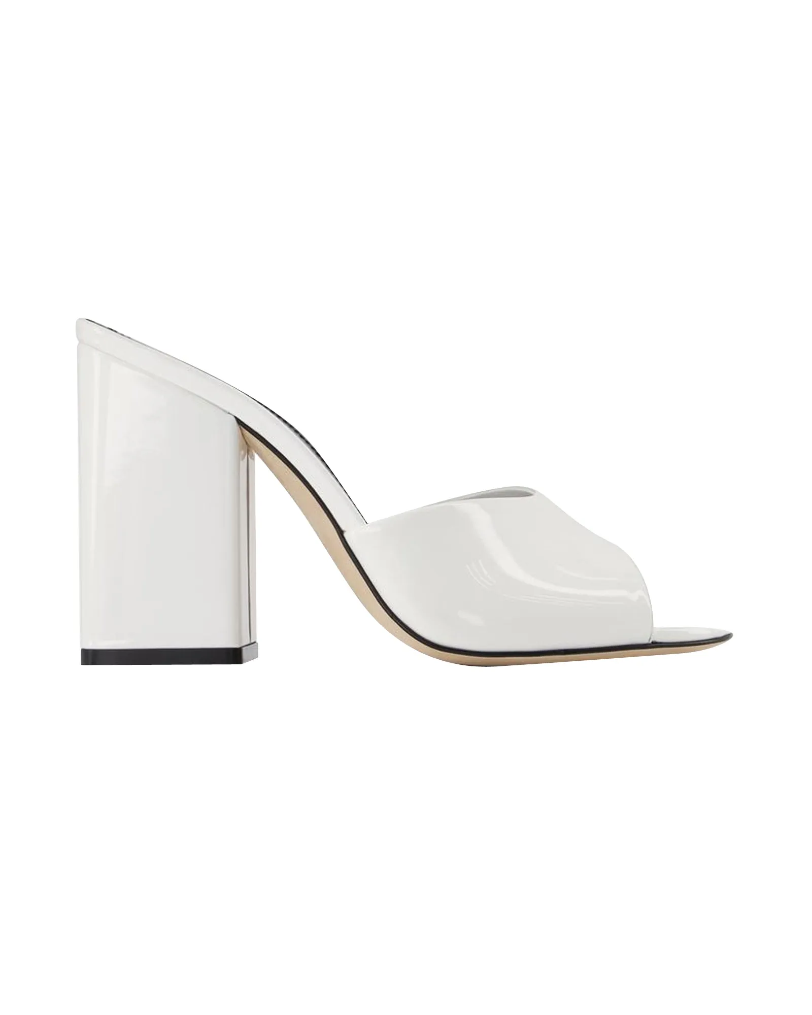 Holly Anja Mules - Paris Texas - White - Leather