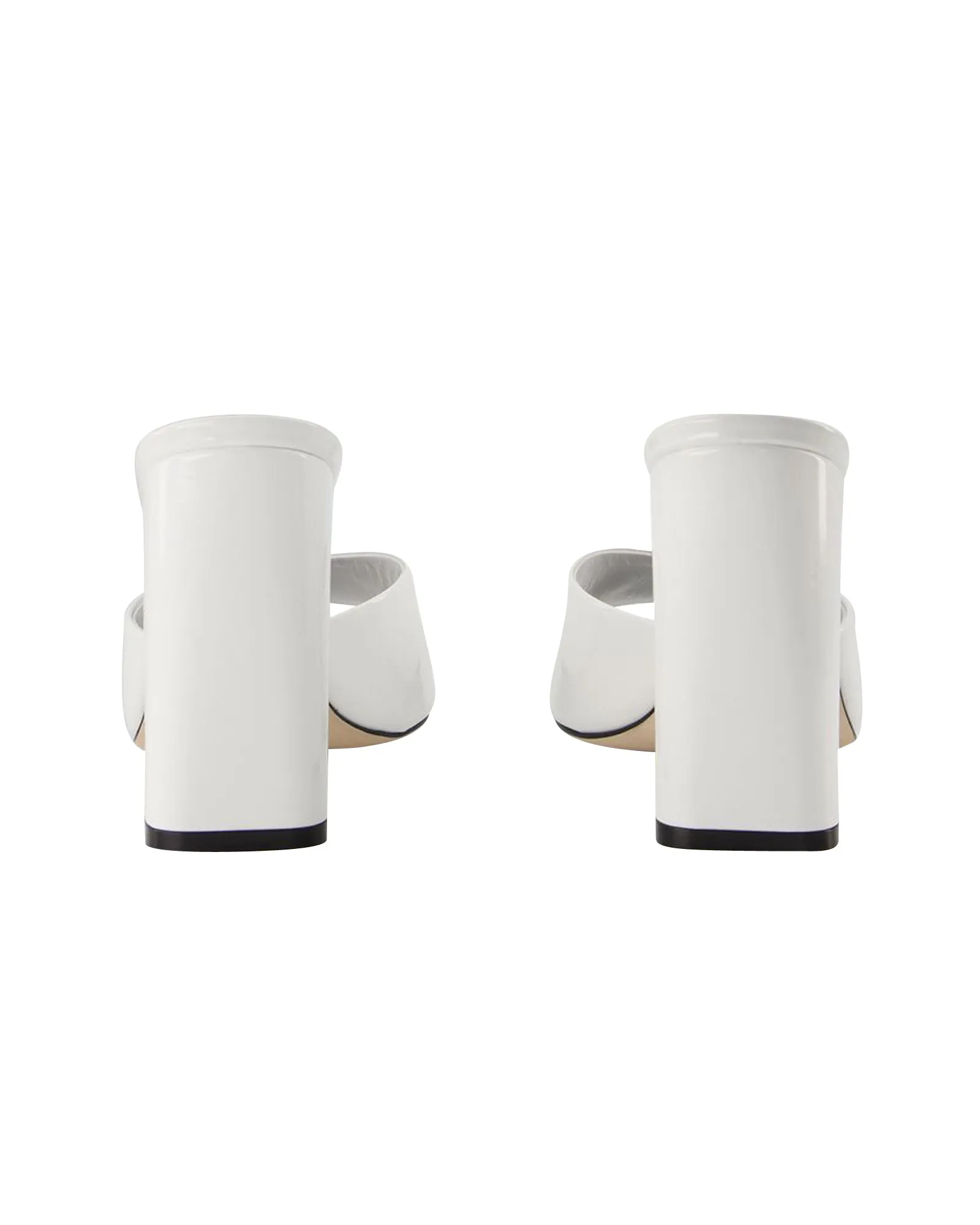 Holly Anja Mules - Paris Texas - White - Leather