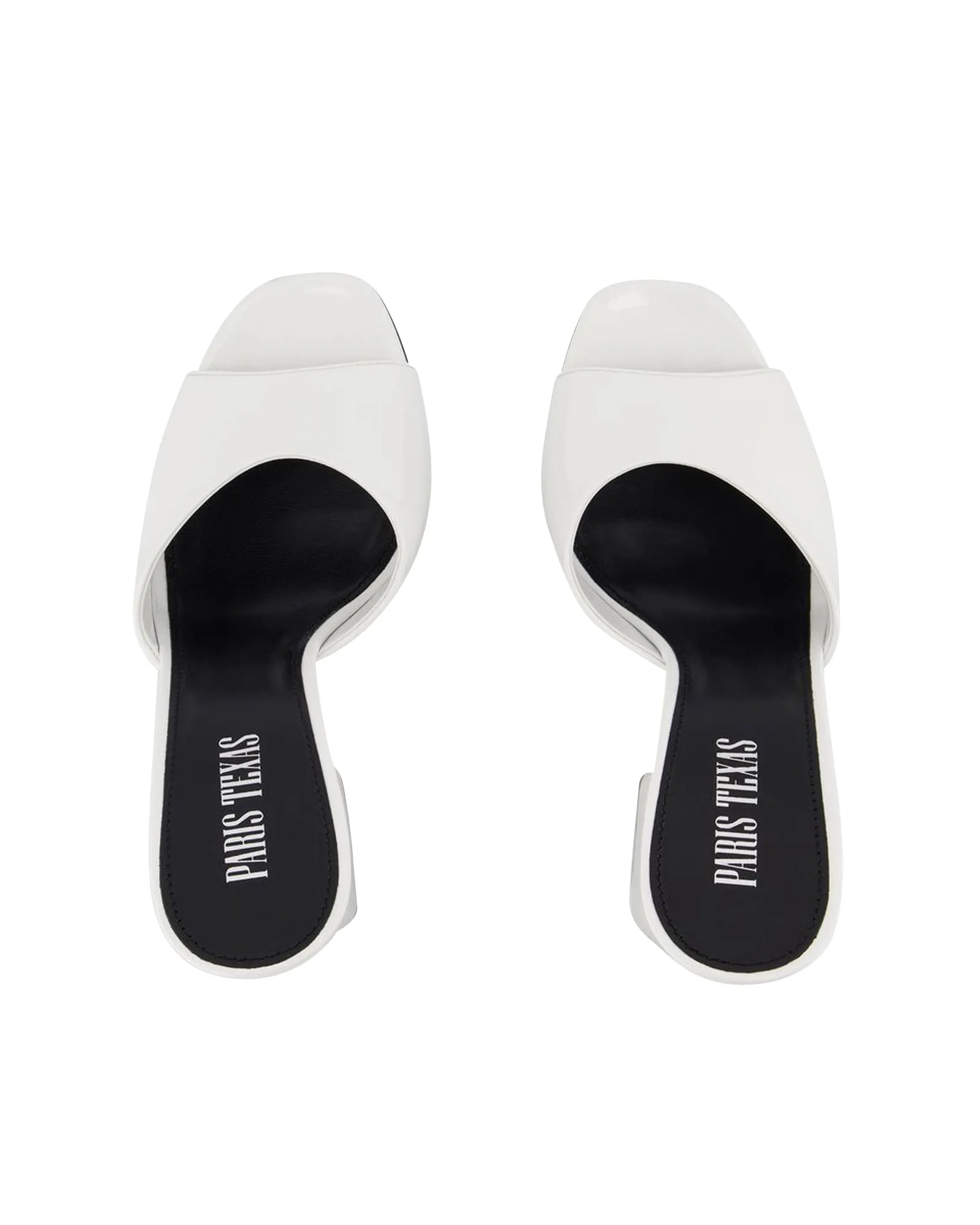 Holly Anja Mules - Paris Texas - White - Leather