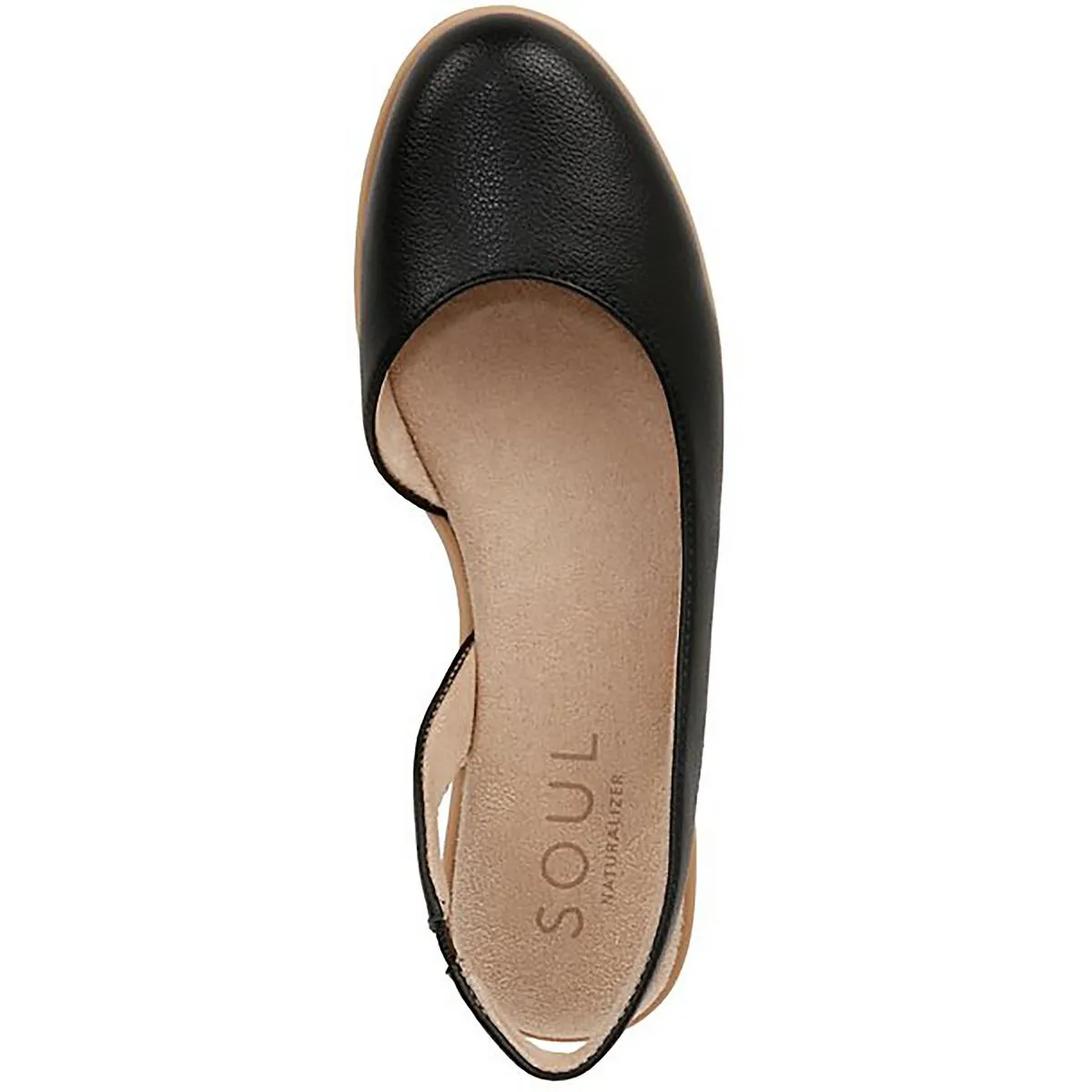IDEA DORSAY Womens Faux Leather Round toe Ballet Flats