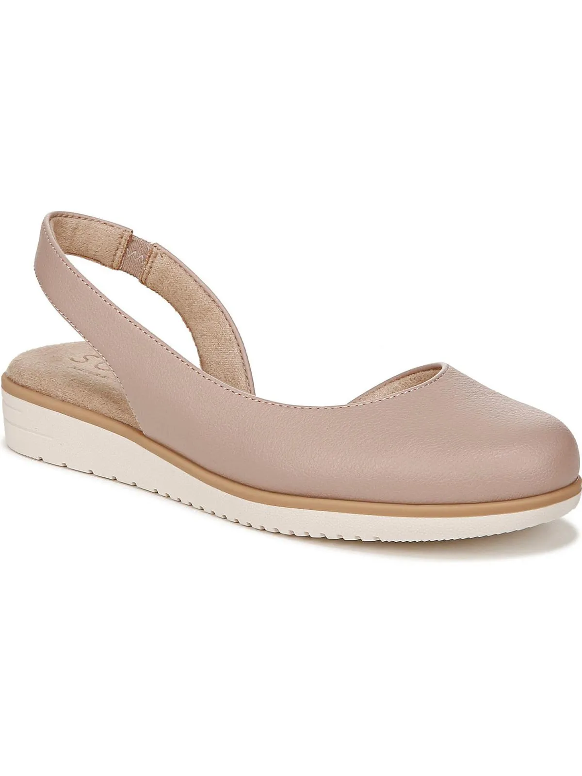 IDEA DORSAY Womens Faux Leather Round toe Ballet Flats