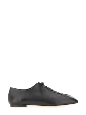 Isla" Black Lace-Up Shoe