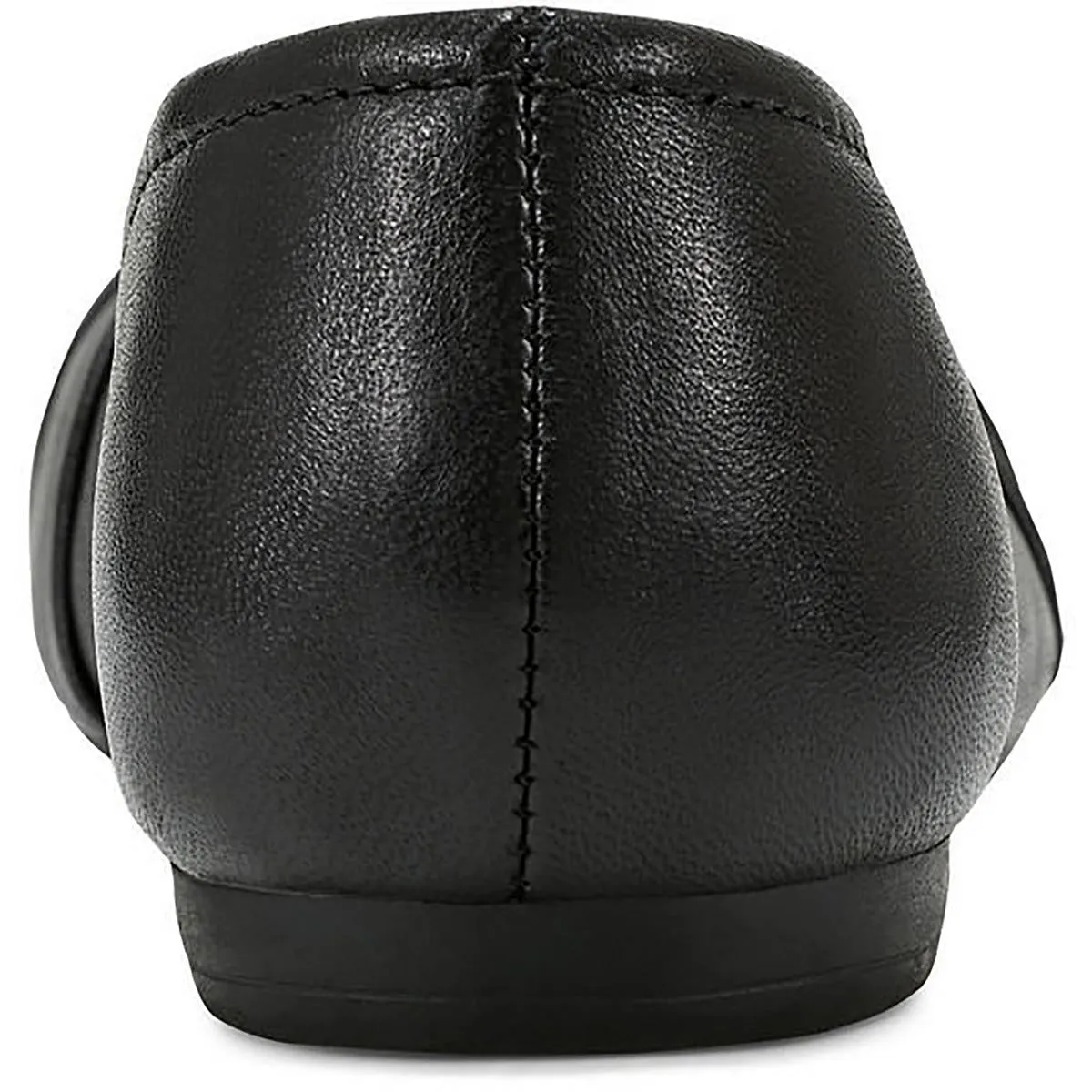Jacci Womens Leather Slip-On Ballet Flats