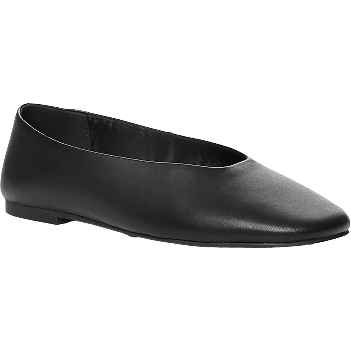 Jade Womens Leather Flat Ballet Flats