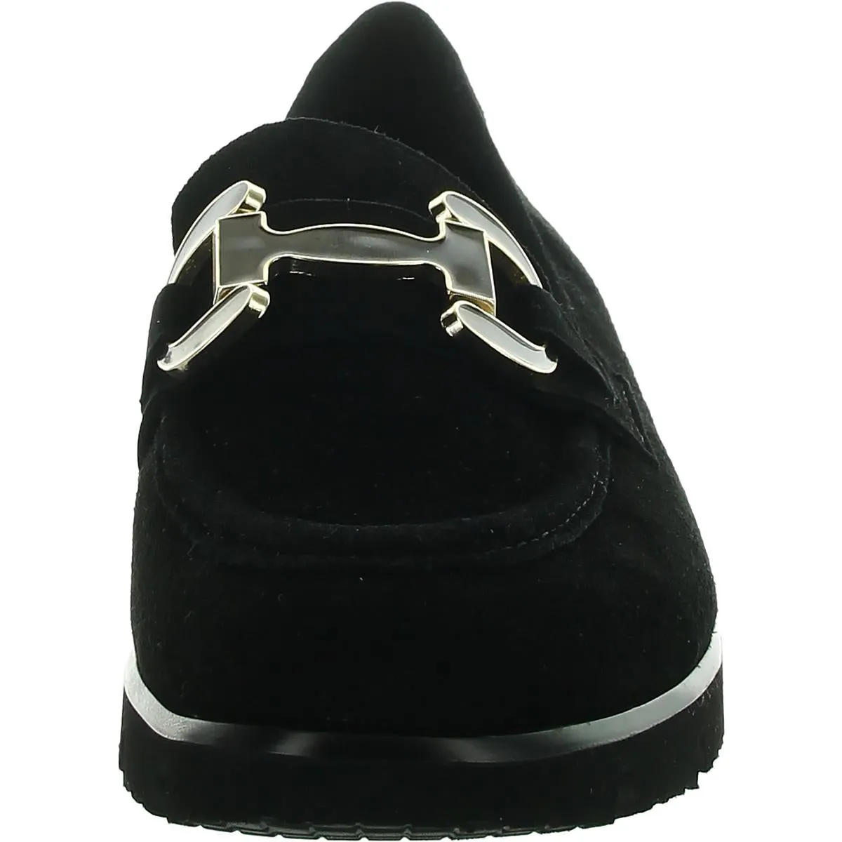 JARDS Womens Buckle Manmade Loafers